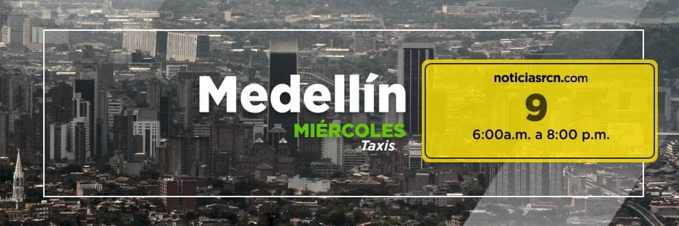 Pico y Placa Medellín hoy 25 de agosto de 2021