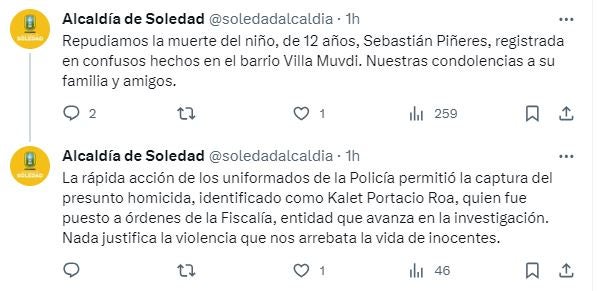 Nino asesinado en Soledad en medio de pelea