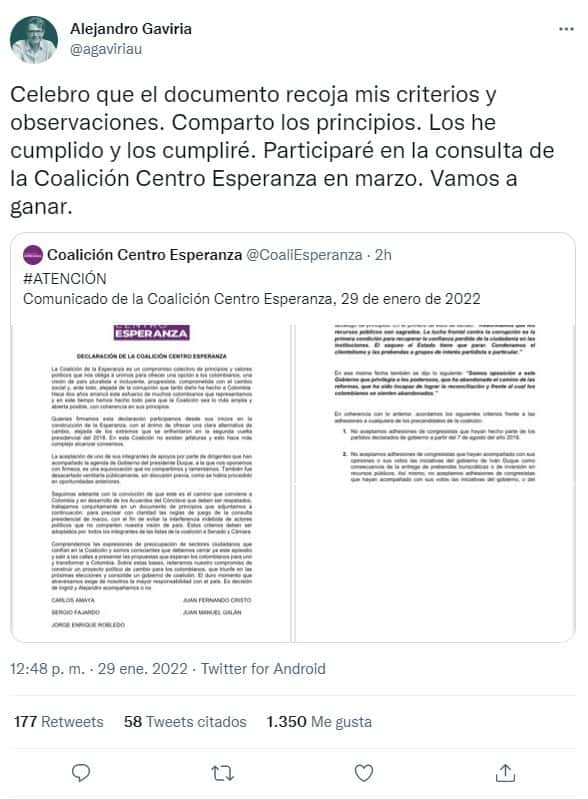 Respuesta de Alejandro Gaviria