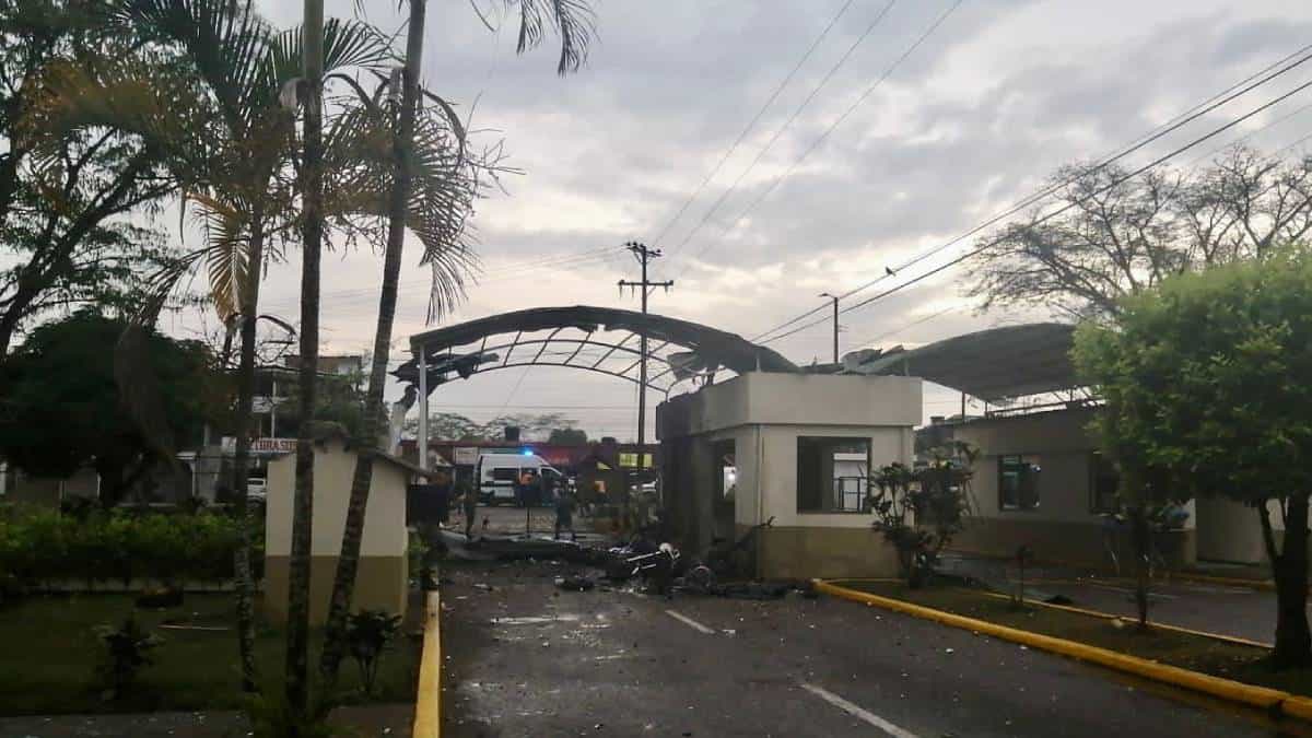 Atentado a batallón del Ejército en Granada, Meta - Foto: Cortesía