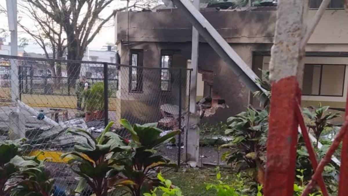 Atentado a batallón del Ejército en Granada, Meta - Foto: Cortesía