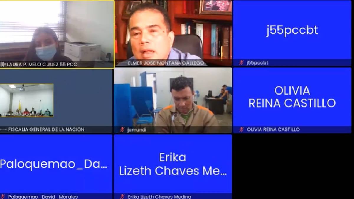 Audiencia Jhonier Leal - Foto: Captura del video