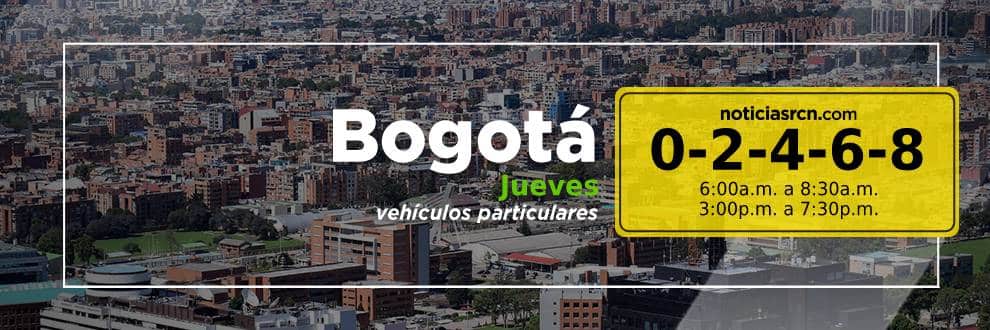 Pico y placa en Bogotá hoy jueves 18 de noviembre 2021