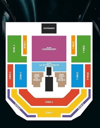 Gradería concierto Daddy Yankee 