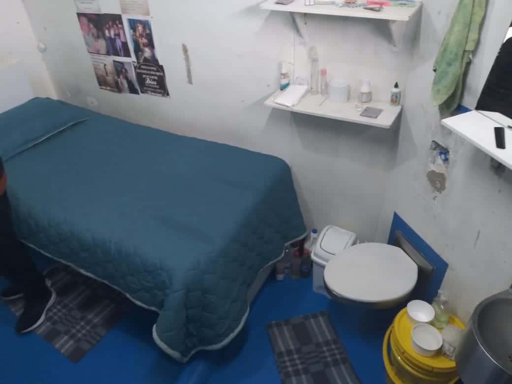 Celda Jhonier Leal en cárcel La Picota - Foto: Noticias RCN