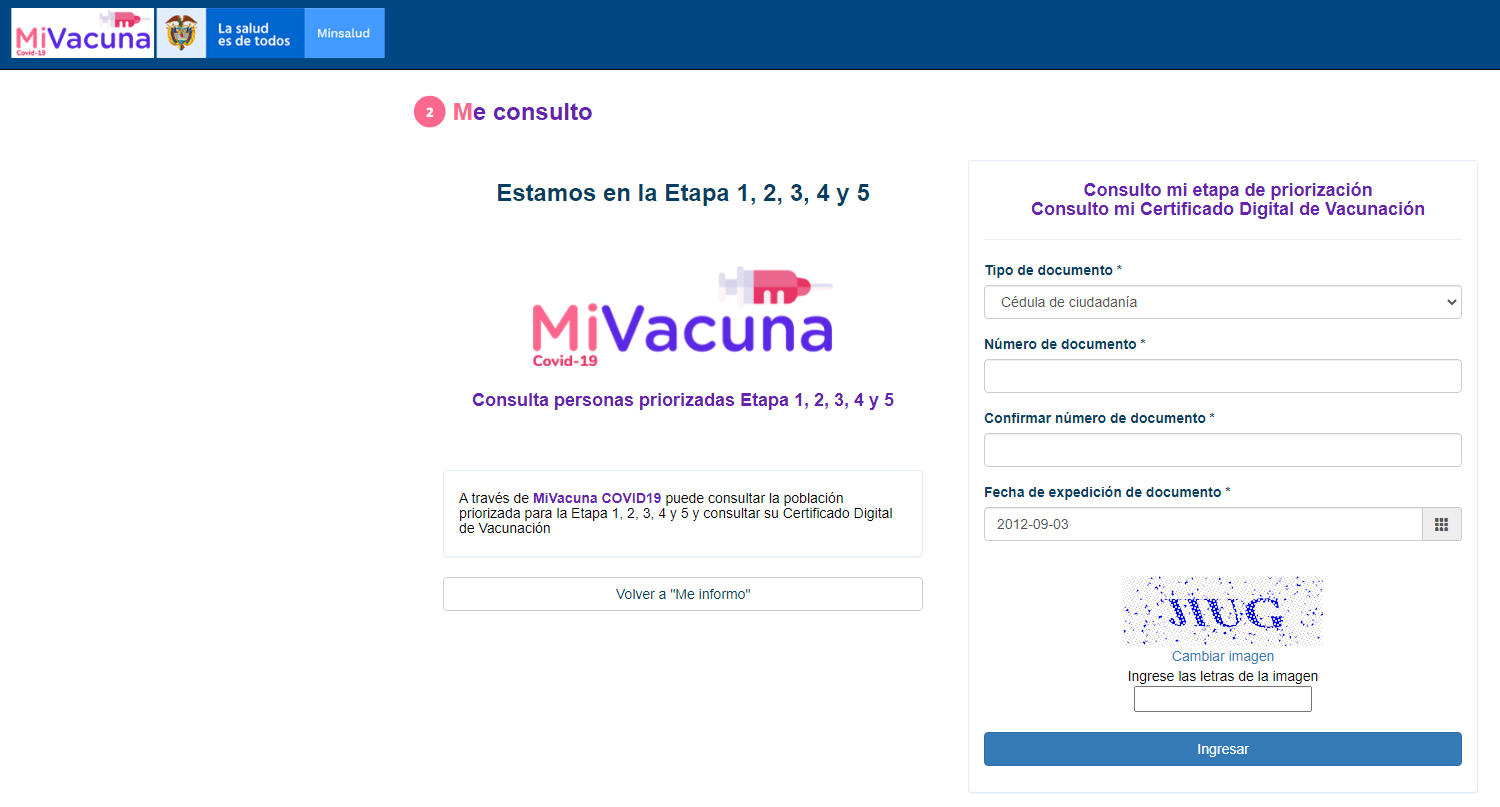Descargar certificado de vacunación covid-19
