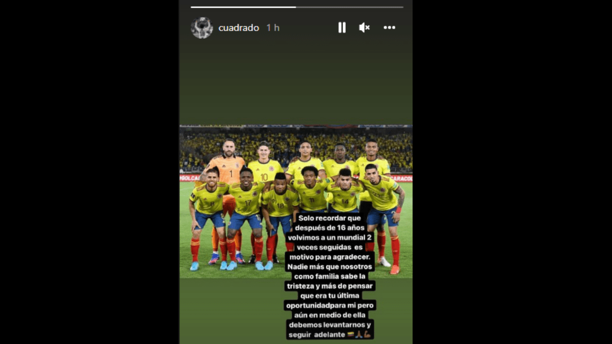 Mensaje de Juan Guillermo Cuadrado