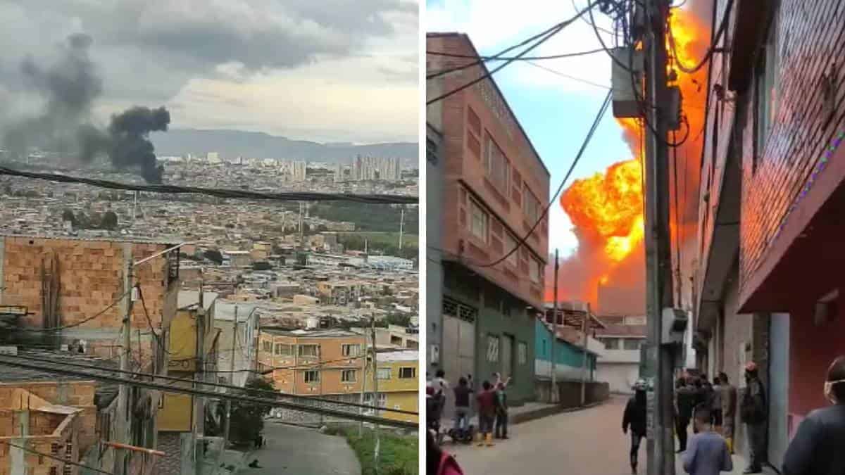 Incendio en Bogotá - Foto: Bomberos de Bogotá