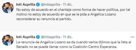 Reacciones Inti Asprilla
