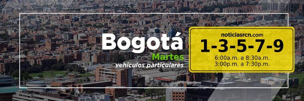 Martes 23 de febrero Pico y Placa Bogotá