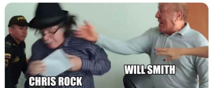 Memes del golpe de Will Smith a Chris Rock en los Premios Óscar