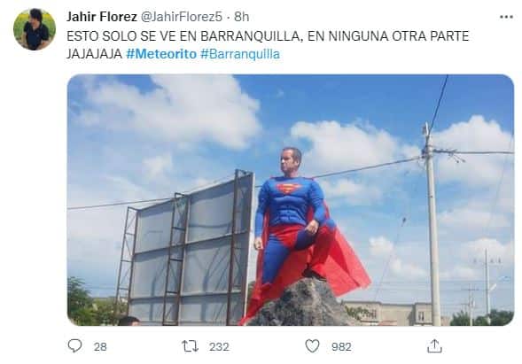 Meteorito en Barranquilla - Foto: Twitter