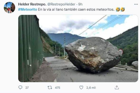Meteorito en Barranquilla - Foto: Twitter