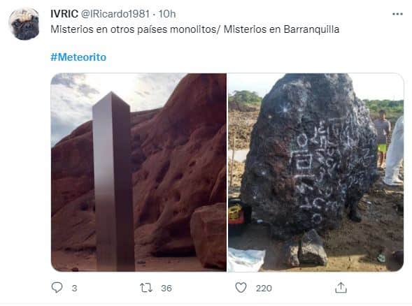 Meteorito en Barranquilla - Foto: Twitter