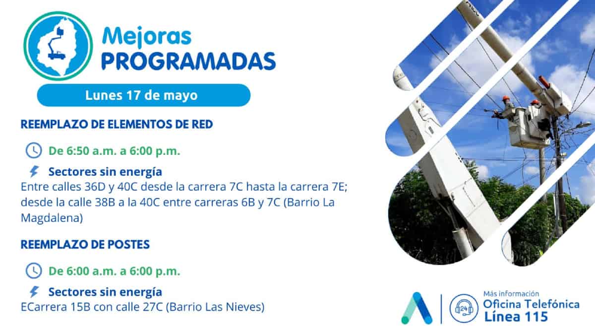 Cortes de energía en Barranquilla