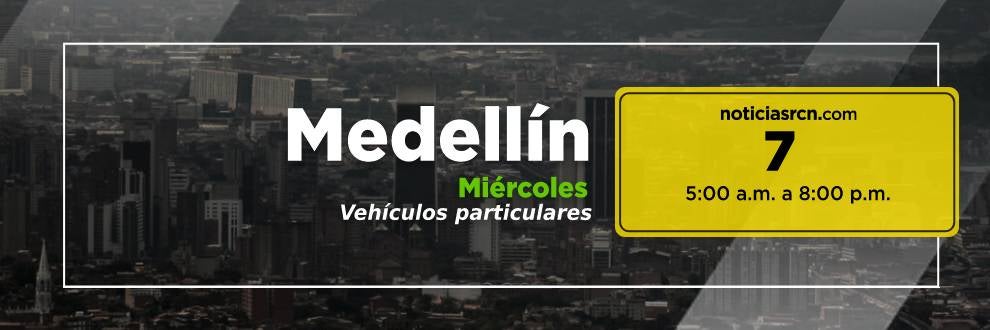 Pico y placa Medellín miércoles 27 octubre