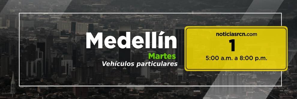 Pico y placa en Medellín hoy martes 19 de octubre 2021