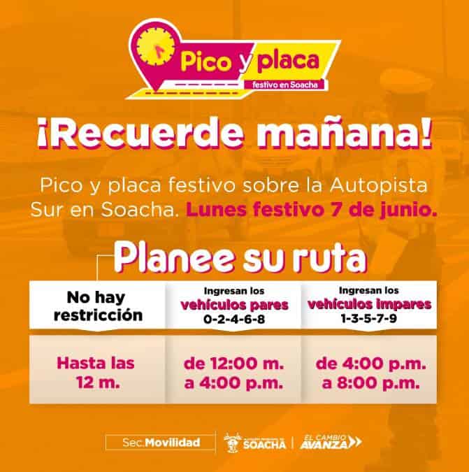 Pico y Placa en Soacha