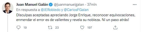 Madrazo de Jorge Enrique Robledo - Foto: Twitter