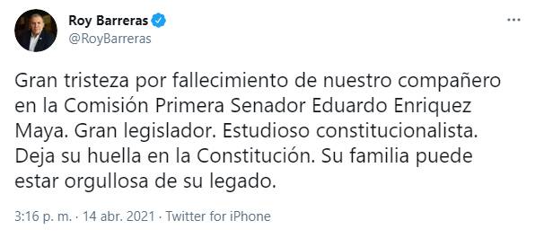 Foto: Twitter (@RoyBarreras)