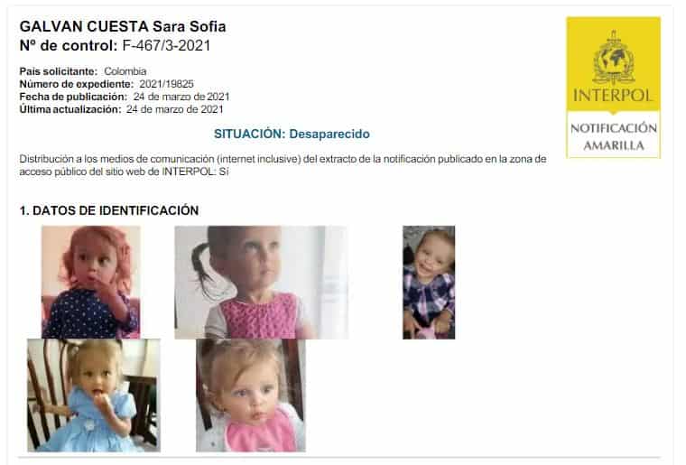 Foto: Circular amarilla de Interpol por Sara Sofía Galván