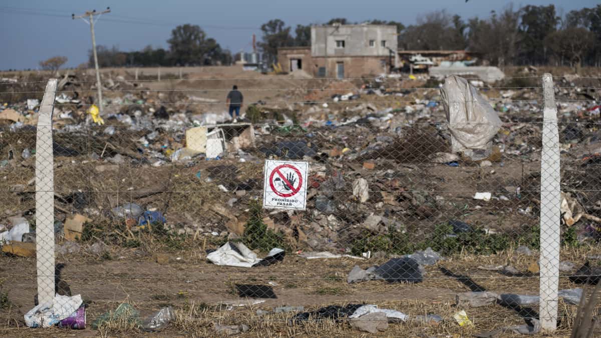 Tesoro en basurero en Argentina