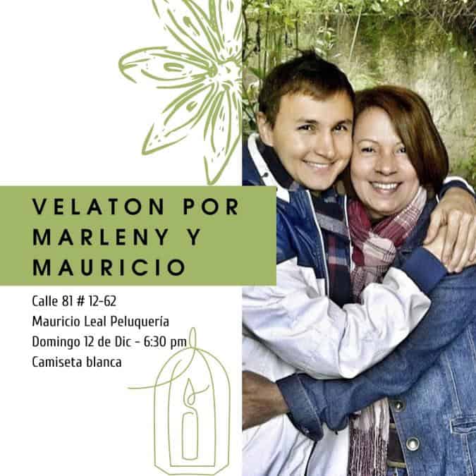 Velatón en honor a Mauricio Leal y su madre