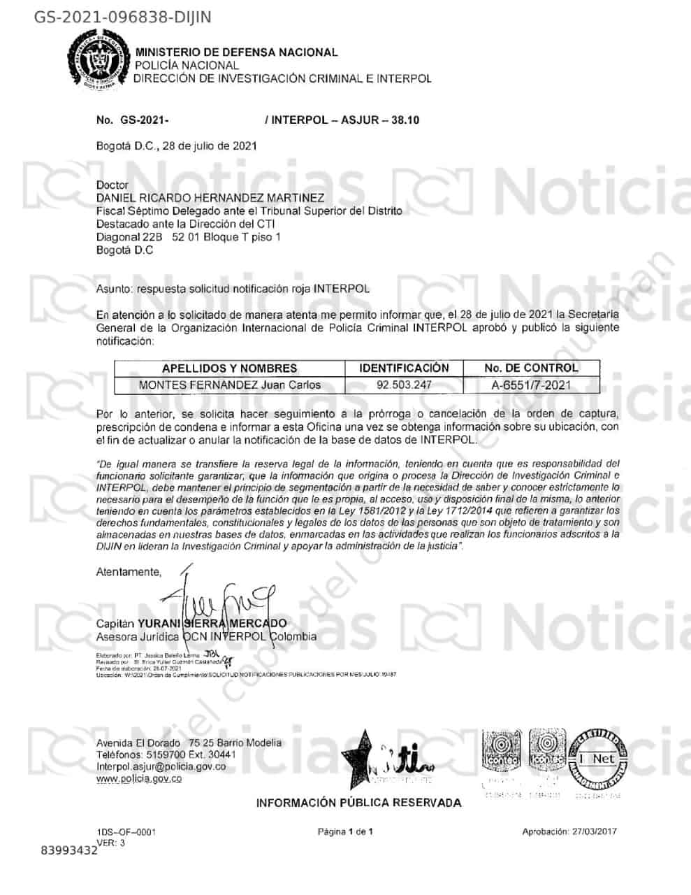 circular roja Montes