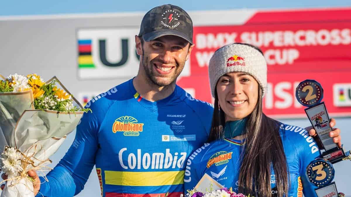 Mariana Pajón y Vincent Pelluard / Fedeciclismocol