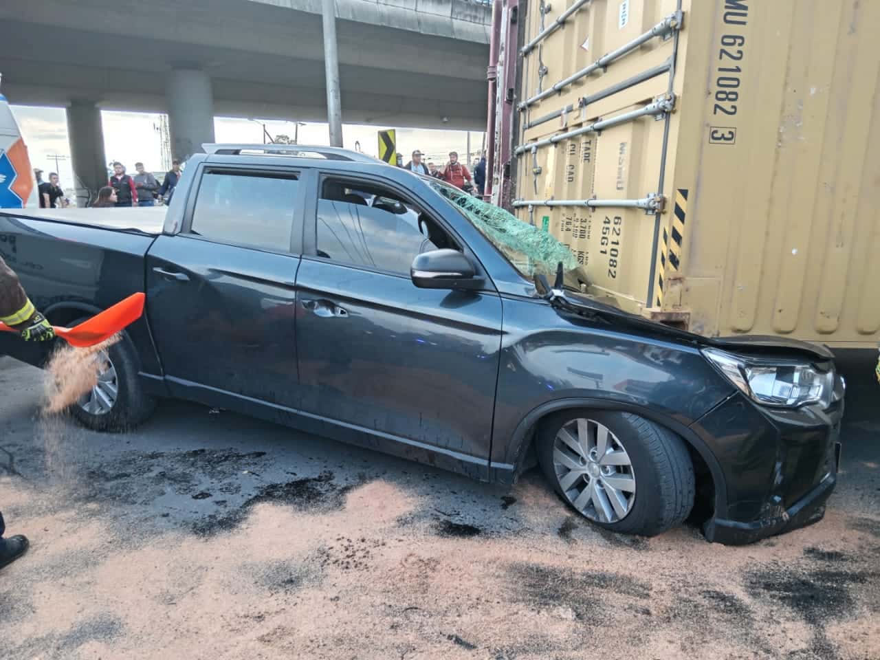 Foto: Accidente de tránsito en vía Siberia