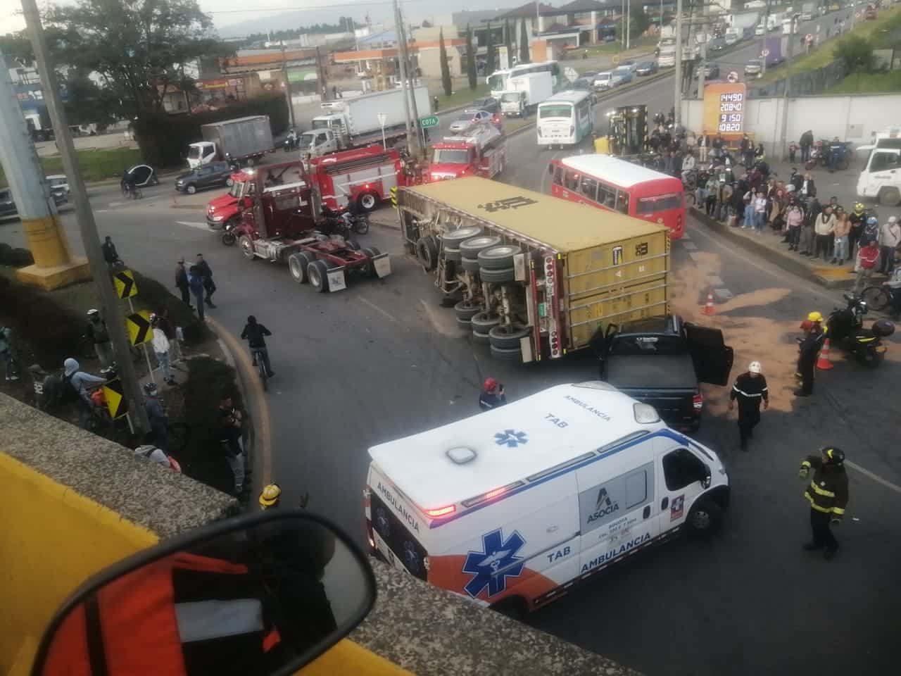 Foto: Accidente de tránsito en vía Siberia