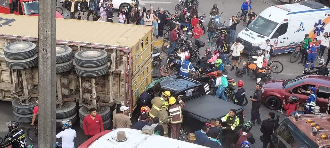 Foto: Accidente de tránsito en vía Siberia