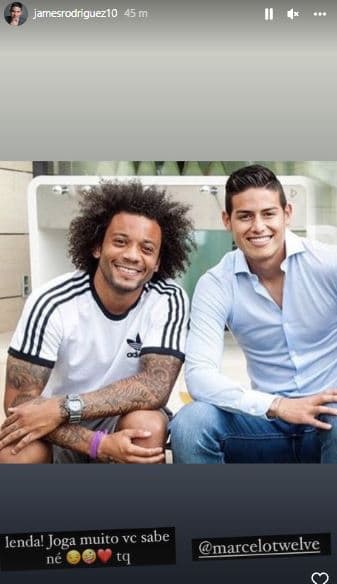 James Rodríguez a Marcelo: Real Madrid
