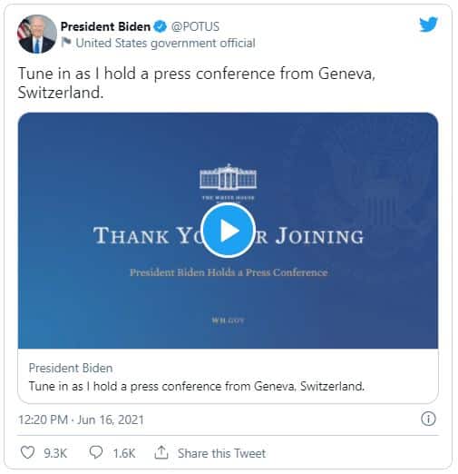 Foto: @POTUS (Twitter)