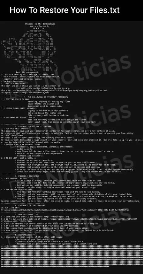 Ciberataque de Ransom House en Colombia