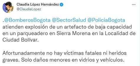 Explosión en Ciudad Bolívar