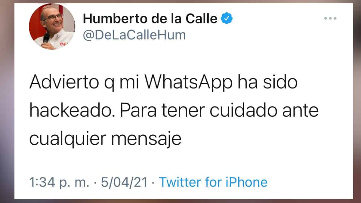Denuncia de Humberto de la Calle