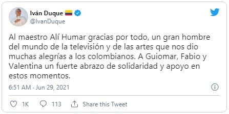 https://twitter.com/IvanDuque/status/1409841937767669762