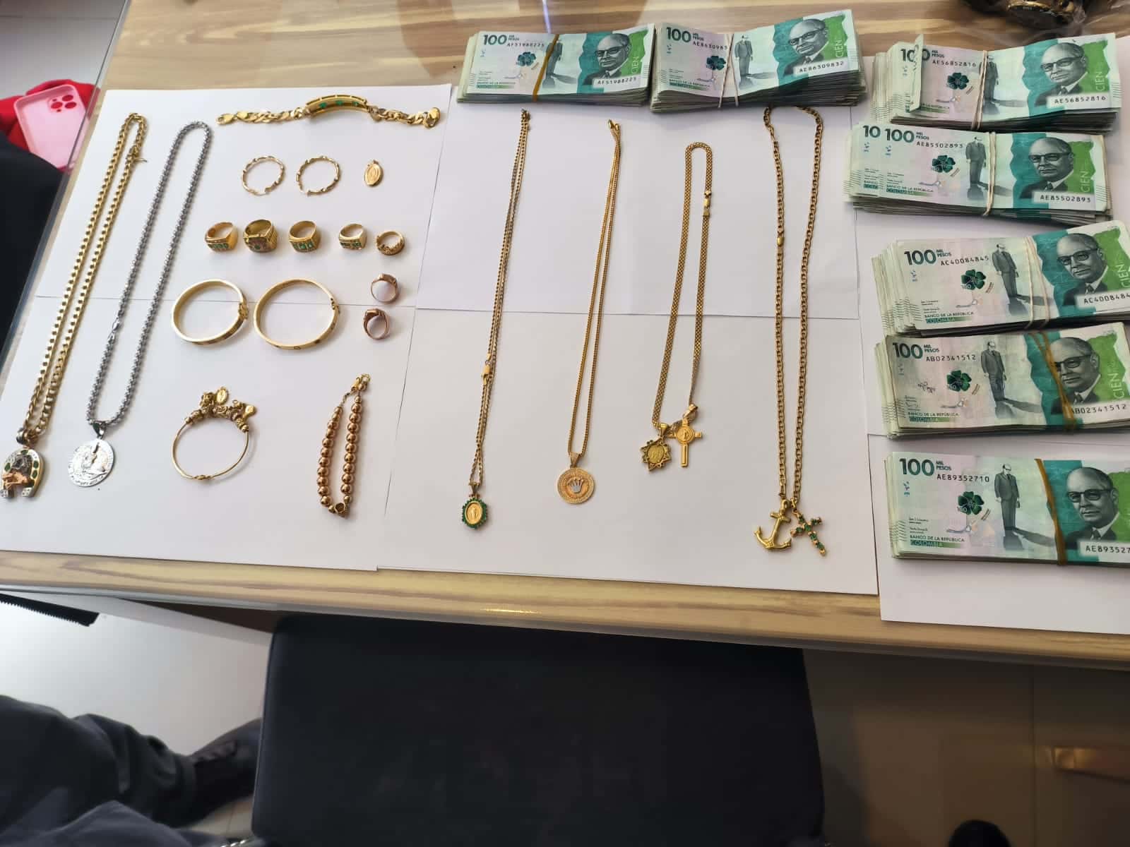 Foto: lujos de extorsionistas presos en La Modelo, en Bogotá