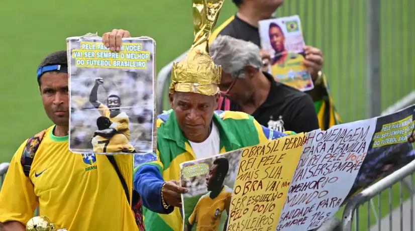 Imágenes del funeral de Pelé en Brasil - Foto: AFP