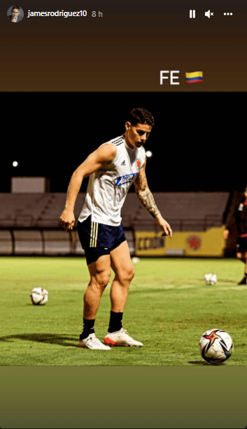James Rodríguez, previo Colombia vs Paraguay