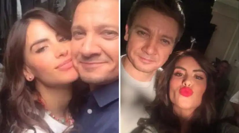 Jeremy Renner y Jessica Cediel - Foto: Archivo particular