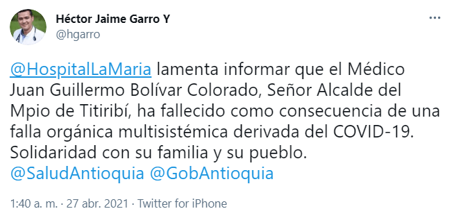 Información de la muerte