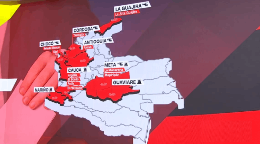 Zonas con riesgo electoral para elecciones en Colombia