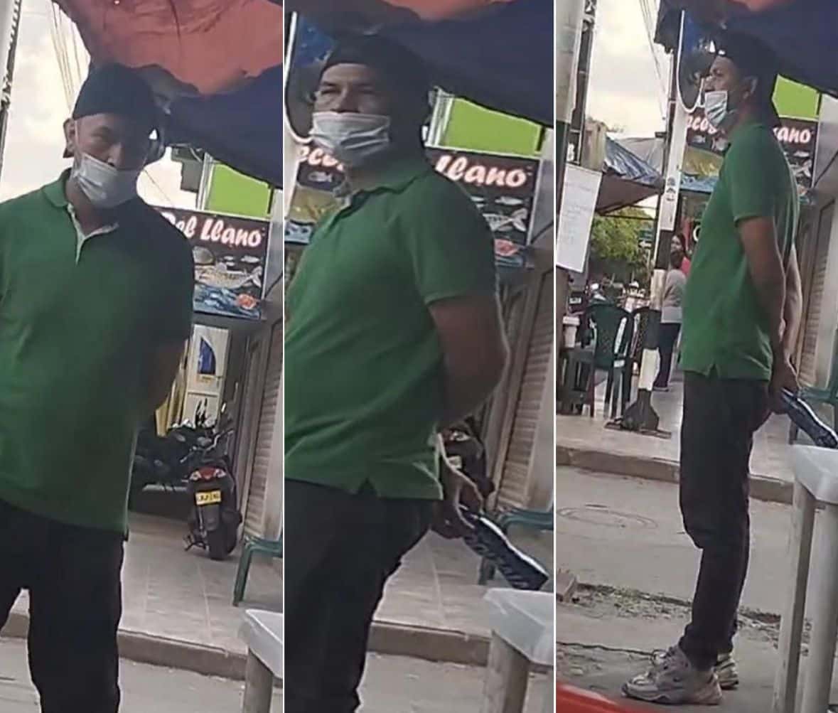 Foto: fotogramas del video para identificar a Harold Andrés Echeverry en Villavicencio