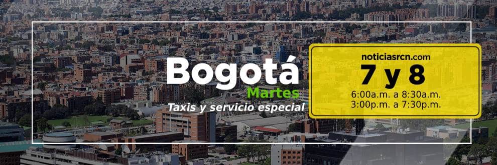 Pico y placa Bogotá 23 de febrero