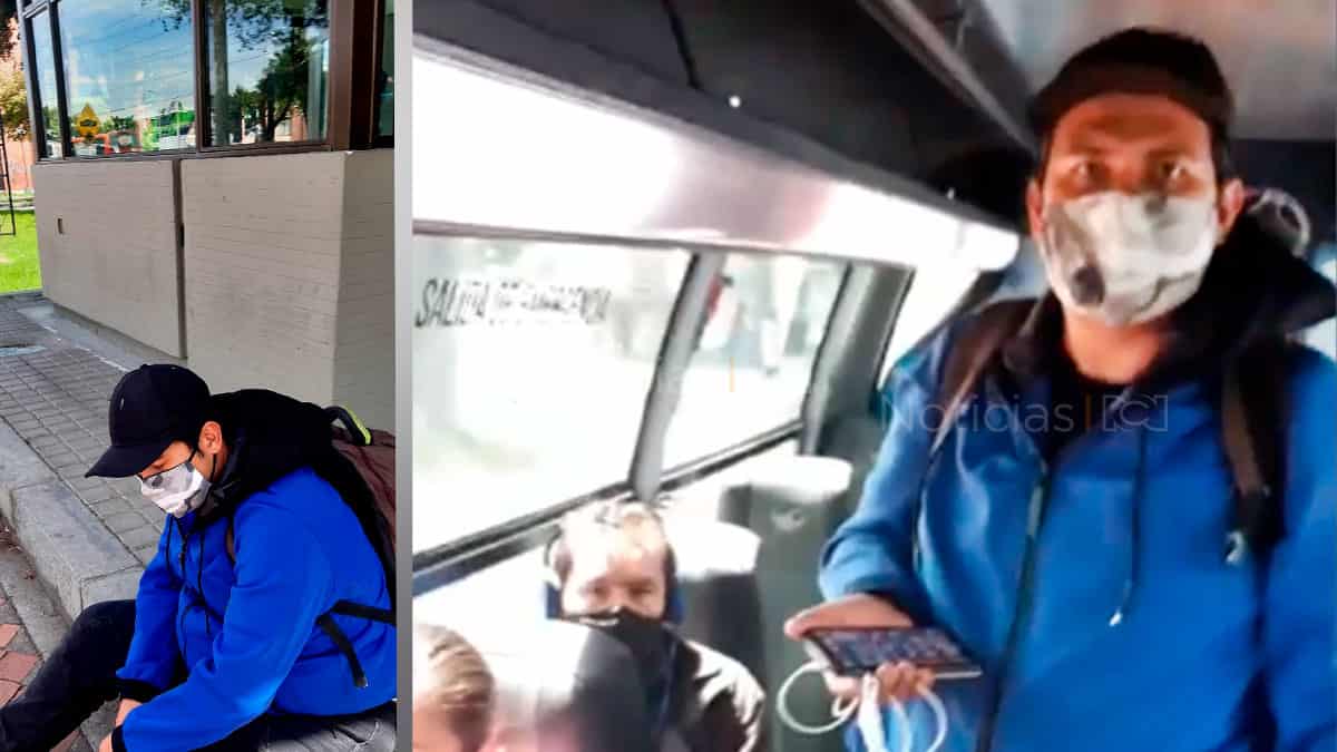 presunto acosador sexual en bus de Bogotá
