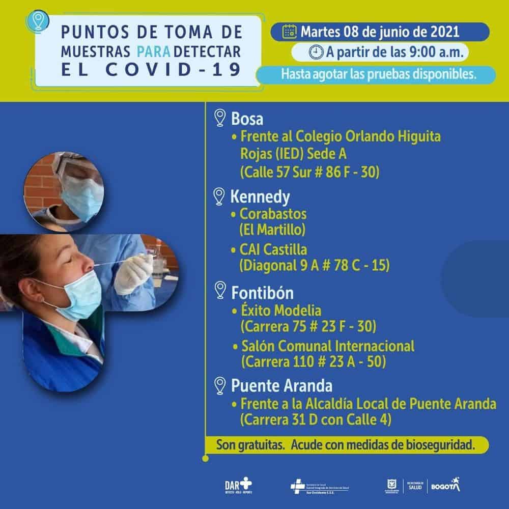 Foto: Pruebas covid gratis en Bogotá - Alcaldía