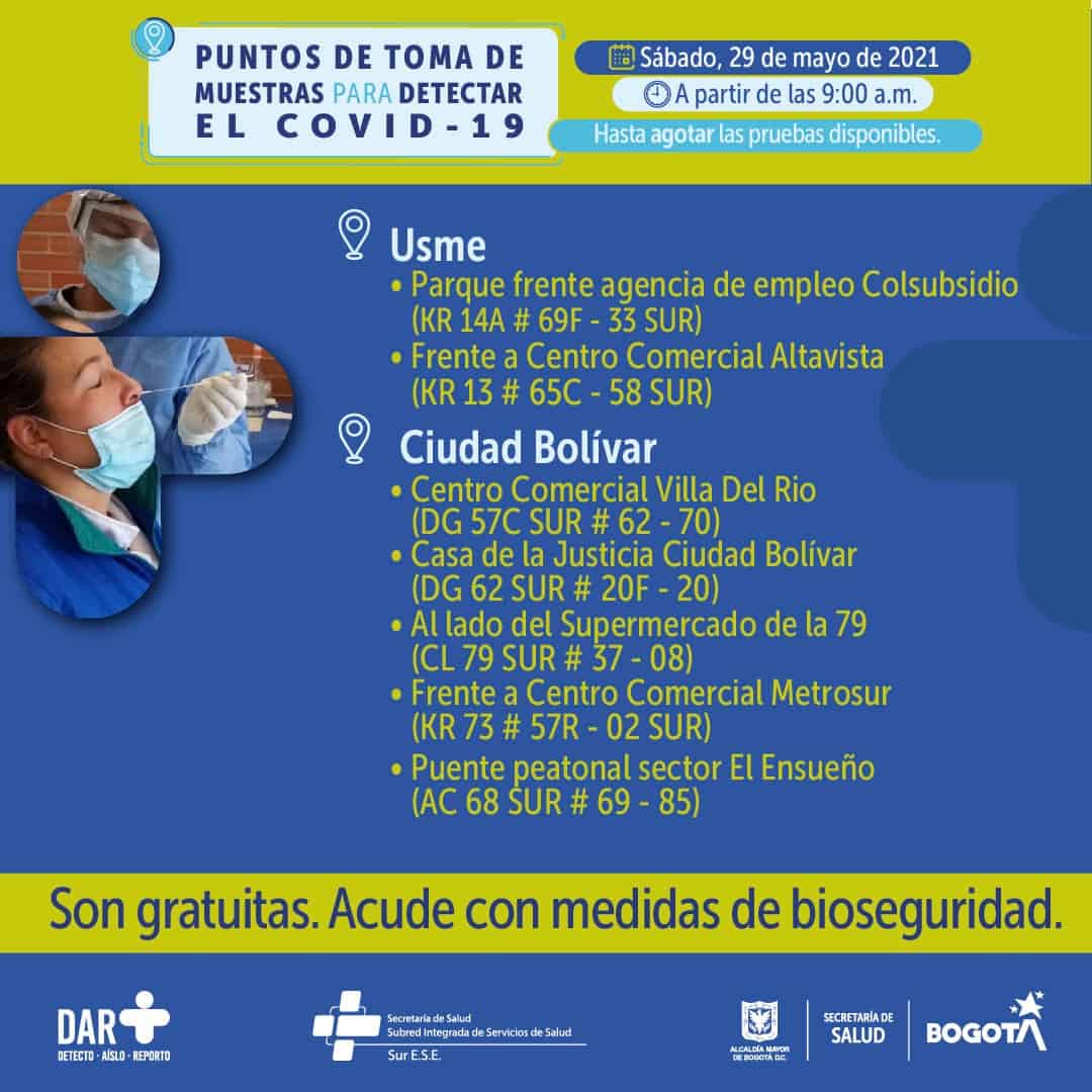 Pruebas covid en Bogotá 3