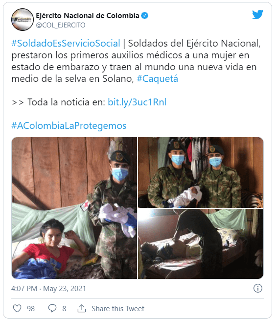 Foto: @COL_EJERCITO (Twitter)